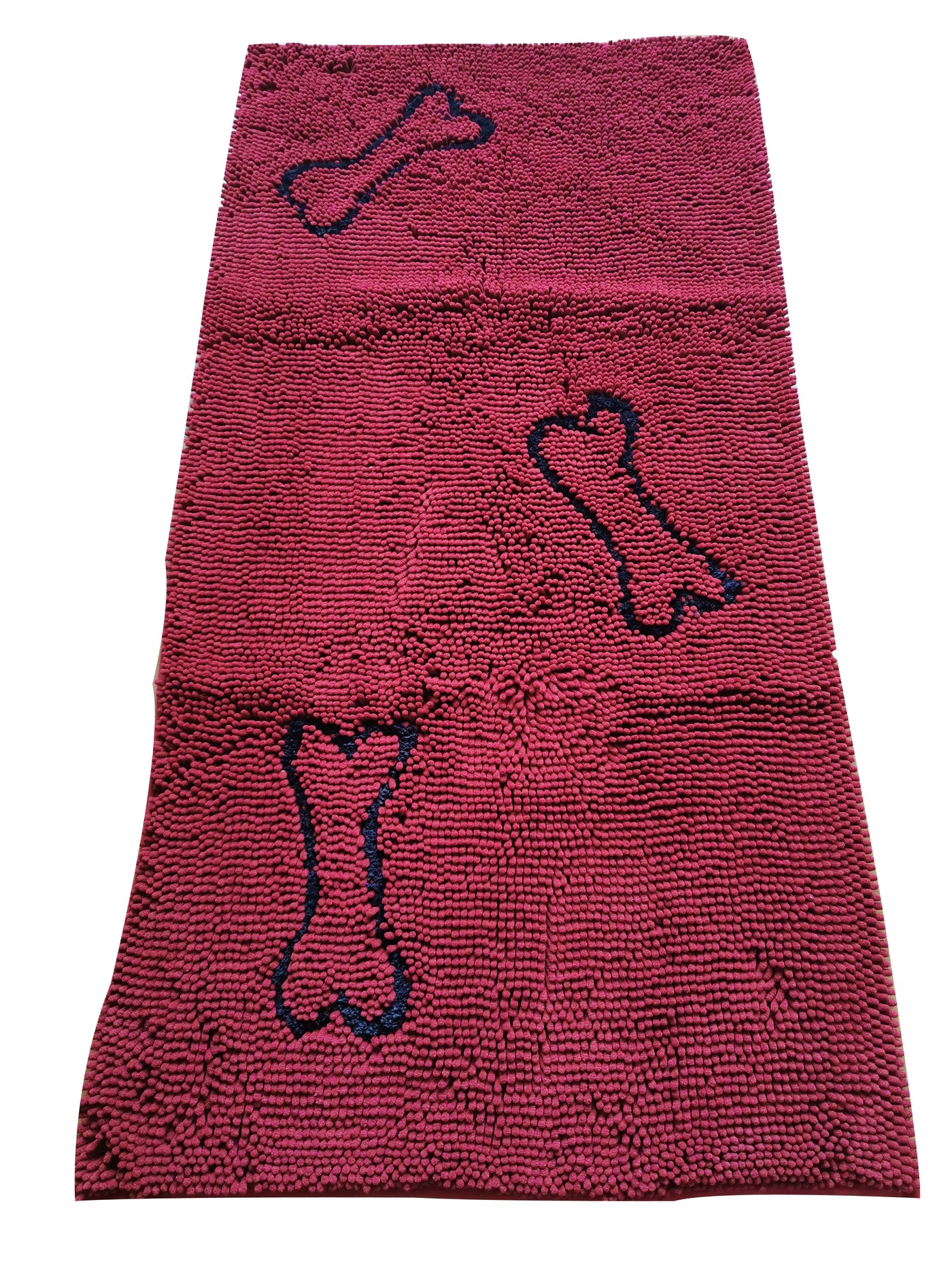 Bone Embroidery Dog Runner-Maroon