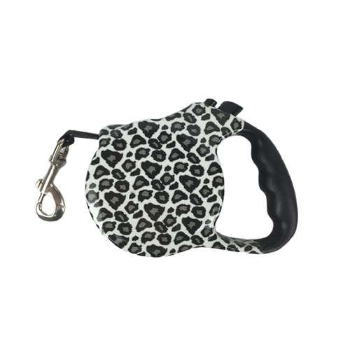 LEOPARD PATTERN WITH TAPE LEASH W/2 BTTN