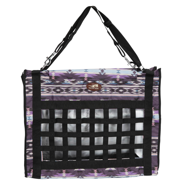 Purple Aztec horse hay bag 21 X 9"