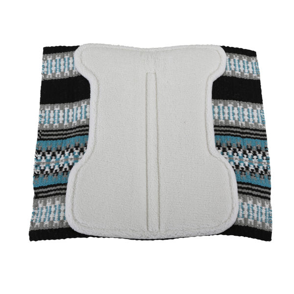 Horse Turq/Crm (34x38)"" Saddle Pad