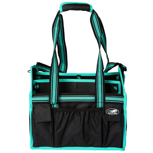 Horse Blk/Teal (37x30x25) Standard Grooming Bag